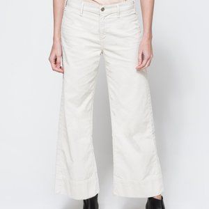 COH Citizens of Humanity Wide Leg Cream Color Abigail Pants